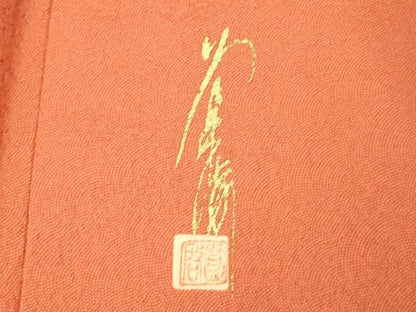 平和屋着物■江戸小紋 作家物 鮫小紋柄 正絹 逸品 AABG9695fw