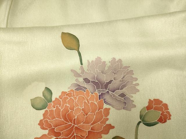 平和屋着物■訪問着 草花文 正絹 逸品 AABG9710fw