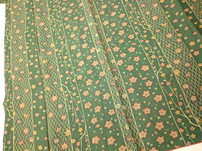 平和屋着物■上質な小紋 枝花間道 正絹 逸品 AABG9750fw