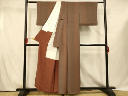 平和屋着物■上質な小紋 舞花間道 正絹 逸品 AABG9751fw