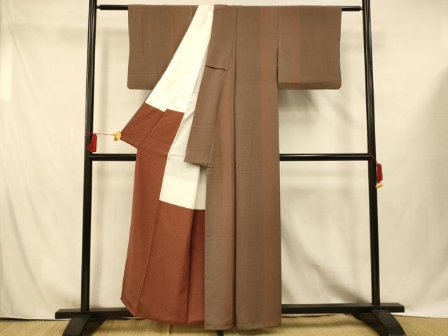 平和屋着物■上質な小紋 舞花間道 正絹 逸品 AABG9751fw