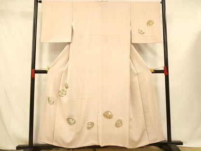 平和屋着物■訪問着 刺繍 貝合わせ枝花文 金糸 金銀彩 正絹 逸品 AABG9760fw