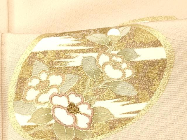 平和屋着物■訪問着 刺繍 貝合わせ枝花文 金糸 金銀彩 正絹 逸品 AABG9760fw