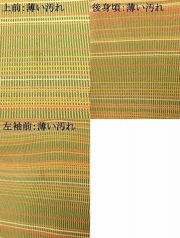 平和屋着物■上質な小紋 作家物 横段文 正絹 逸品 AABG9762fw