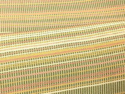 平和屋着物■上質な小紋 作家物 横段文 正絹 逸品 AABG9762fw