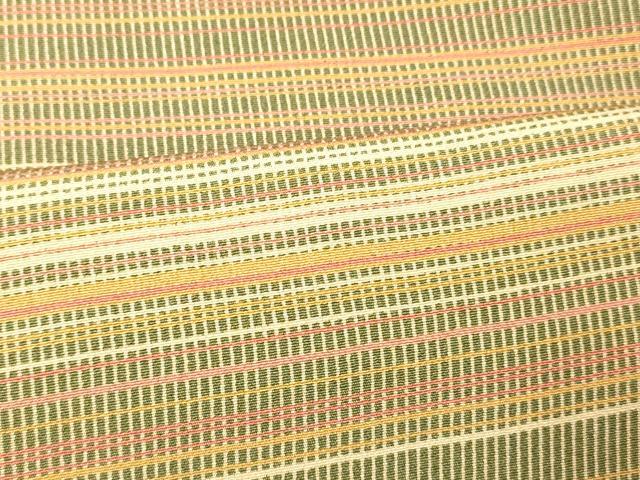 平和屋着物■上質な小紋 作家物 横段文 正絹 逸品 AABG9762fw