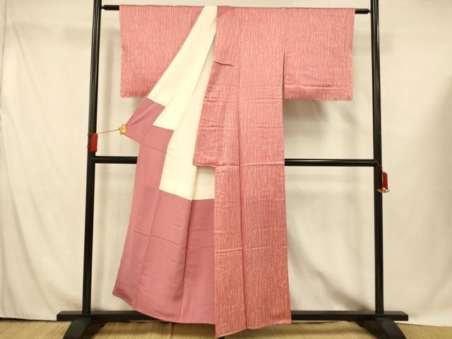 平和屋着物■上質な小紋 霞文 正絹 逸品 未使用 AABG9767fw