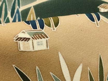 平和屋着物■豪華黒留袖　作家物　風景文　暈し染め　正絹　逸品　AABG9785fw