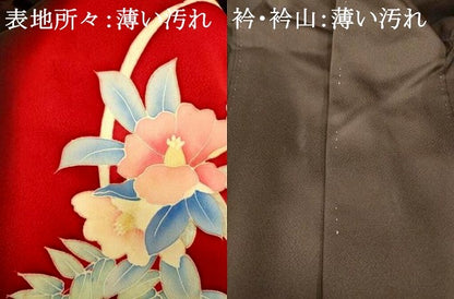 平和屋着物■訪問着 草花文 暈し染め 正絹 逸品 AABG9793fw
