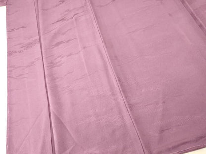 平和屋着物■上質な色無地 霞地紋 京紫色 正絹 逸品 未使用 AABG9808fw