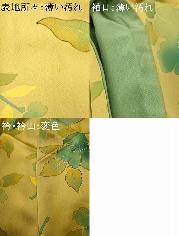 平和屋着物■上質な小紋 草花文 暈し染め 正絹 逸品 AABG9809fw