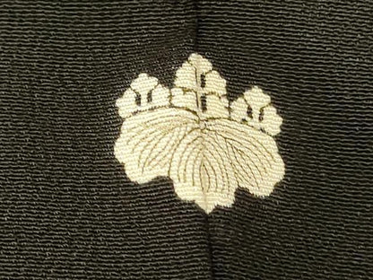 平和屋着物■豪華黒留袖　作家物　駒刺繍　吉祥竹文　暈し染め　金糸　金彩　正絹　逸品　AABG9813fw