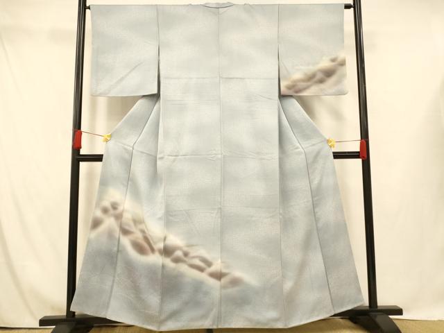 平和屋着物■訪問着 霞山重ね文 暈し染め 金銀彩 正絹 逸品 AABG9828fw