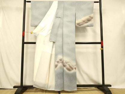 平和屋着物■訪問着 霞山重ね文 暈し染め 金銀彩 正絹 逸品 AABG9828fw