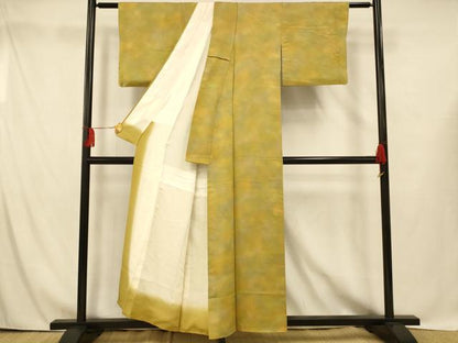 平和屋着物■上質な小紋 霞文 暈し染め 正絹 逸品 AABG9833fw
