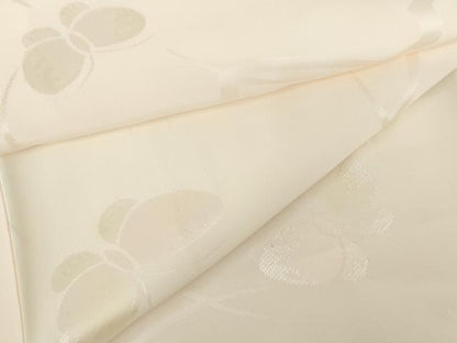 平和屋着物●振袖用長襦袢　袷　花蝶地紋　ほていや扱い　正絹　逸品　AABG9848cs