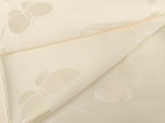平和屋着物●振袖用長襦袢　袷　花蝶地紋　ほていや扱い　正絹　逸品　AABG9848cs