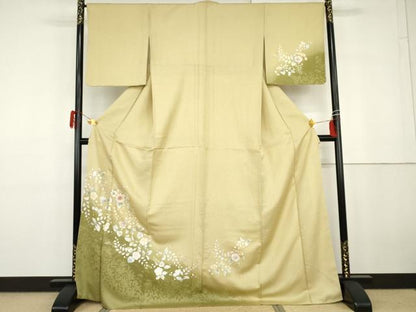 平和屋着物●訪問着　辻が花　暈し染め　金銀彩　正絹　逸品　AABG9854cs