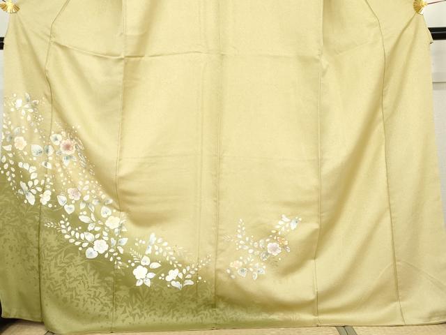 平和屋着物●訪問着　辻が花　暈し染め　金銀彩　正絹　逸品　AABG9854cs