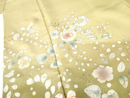 平和屋着物●訪問着　辻が花　暈し染め　金銀彩　正絹　逸品　AABG9854cs