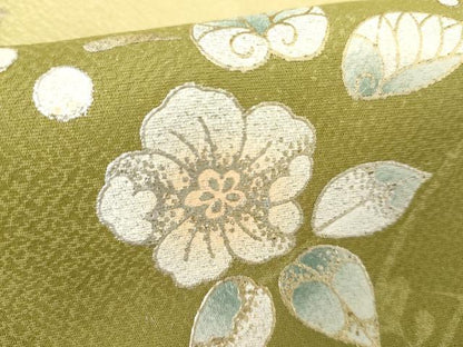 平和屋着物●訪問着　辻が花　暈し染め　金銀彩　正絹　逸品　AABG9854cs