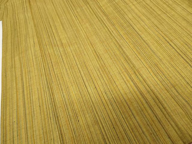 平和屋着物●上質な紬　縞　正絹　逸品　AABG9858cs