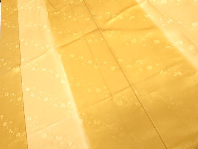 平和屋着物●長襦袢　無双仕立て　舞花斜縞地紋　暈し染め　正絹　逸品　未使用　AABG9865cs
