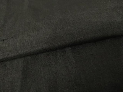 平和屋着物●男性　黒紋付　紬地　正絹　逸品　AABG9869cs