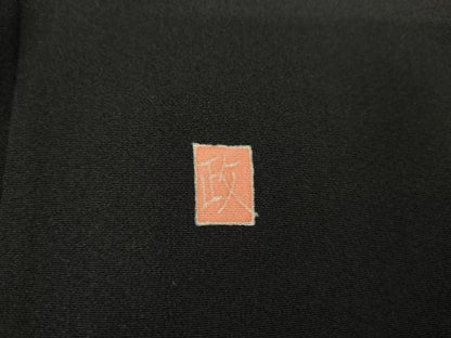 平和屋着物●本加賀友禅作家　中雅雄　黒留袖　松竹梅風景文　正絹　逸品　AABG9870cs