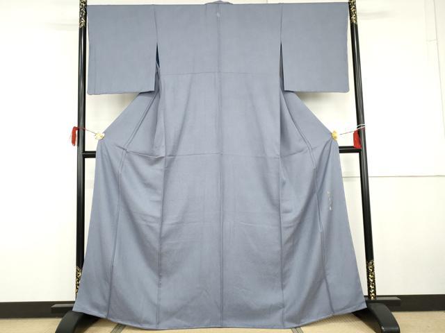 平和屋着物●伝統工芸師　服部光擴　江戸小紋　鮫小紋柄　正絹　逸品　未使用　AABG9882cs