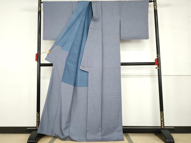 平和屋着物●伝統工芸師　服部光擴　江戸小紋　鮫小紋柄　正絹　逸品　未使用　AABG9882cs