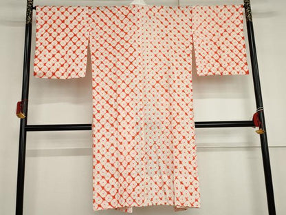 平和屋着物●長襦袢　無双仕立て　絞り　広衿仕立て　正絹　逸品　未使用　AABG9894cs