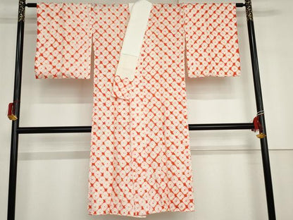 平和屋着物●長襦袢　無双仕立て　絞り　広衿仕立て　正絹　逸品　未使用　AABG9894cs