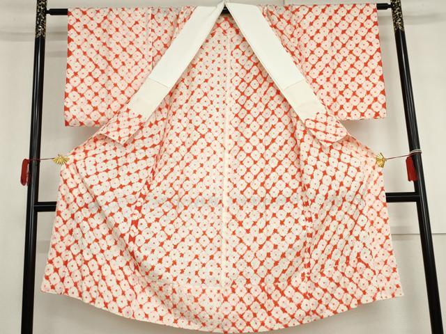 平和屋着物●長襦袢　無双仕立て　絞り　広衿仕立て　正絹　逸品　未使用　AABG9894cs