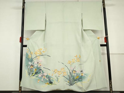 平和屋着物●豪華色留袖　作家物　周　ろうけつ染　草花文　暈し染め　正絹　逸品　AABG9897cs