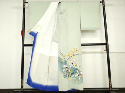 平和屋着物●豪華色留袖　作家物　周　ろうけつ染　草花文　暈し染め　正絹　逸品　AABG9897cs