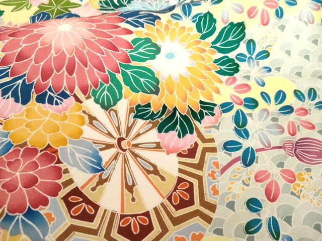 平和屋着物●豪華振袖　作家物　吉祥花車文　暈し染め　正絹　逸品　AABG9910cs
