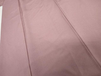 平和屋着物●上質な色無地　京紫色　正絹　逸品　AABG9914cs