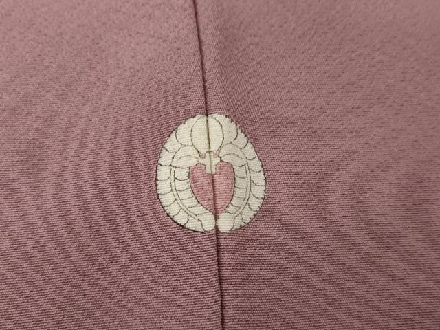 平和屋着物●上質な色無地　京紫色　正絹　逸品　AABG9914cs