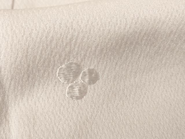 平和屋着物●上質な色無地　刺繍　舞花文　牡丹鼠色　正絹　逸品　未使用　AABG9915cs