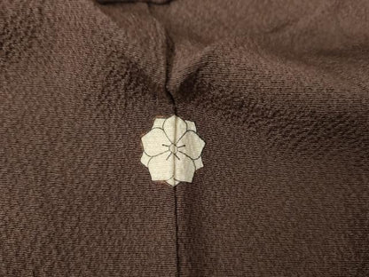 平和屋着物●本加賀友禅作家　沢飯芳雄　訪問着　草花文　正絹　逸品　AABG9918cs