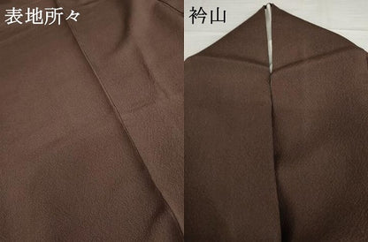 平和屋着物●本加賀友禅作家　沢飯芳雄　訪問着　草花文　正絹　逸品　AABG9918cs