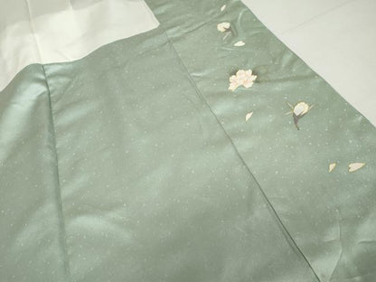 平和屋着物●訪問着　花蝶文　暈し染め　三越扱い　正絹　逸品　未使用　AABG9927cs