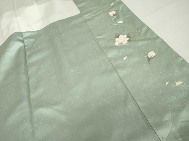 平和屋着物●訪問着　花蝶文　暈し染め　三越扱い　正絹　逸品　未使用　AABG9927cs