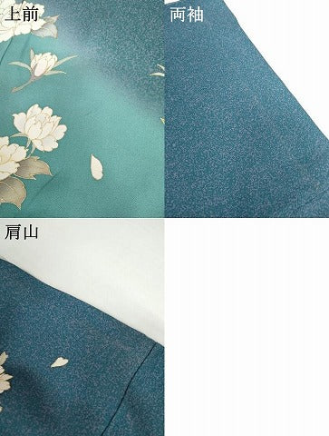 平和屋着物●訪問着　花蝶文　暈し染め　三越扱い　正絹　逸品　未使用　AABG9927cs