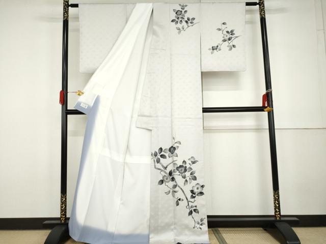 平和屋着物●洗える最高級着物　＜英＞はなぶさ謹製　訪問着　枝花文　椿　洗える着物　AABG9929cs