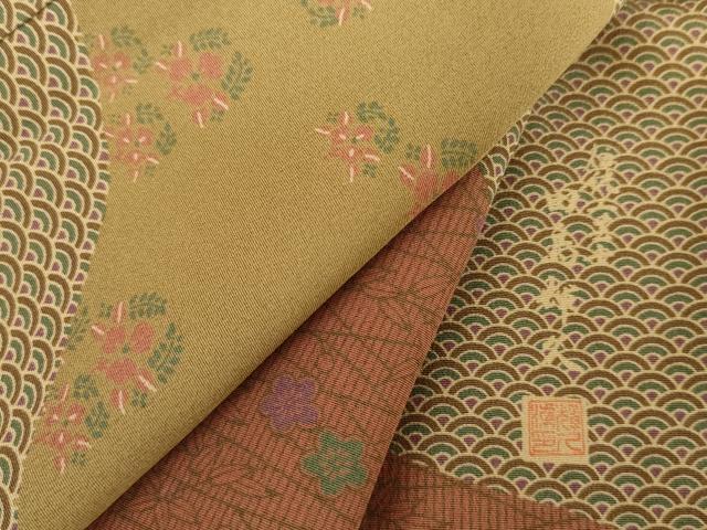 平和屋着物●伝統工芸士　田島輝久　訪問着　道長吉祥花文　正絹　逸品　未使用　AABG9930cs