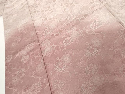 平和屋着物●お召　訪問着　霞文　暈し染め　正絹　逸品　AABG9931cs