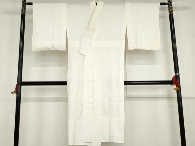 平和屋着物●長襦袢　無双仕立て　紗綾形地紋　高島屋扱い　正絹　逸品　AABG9937cs