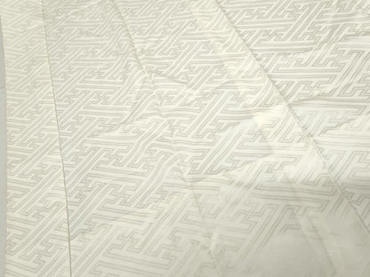 平和屋着物●長襦袢　無双仕立て　紗綾形地紋　高島屋扱い　正絹　逸品　AABG9937cs